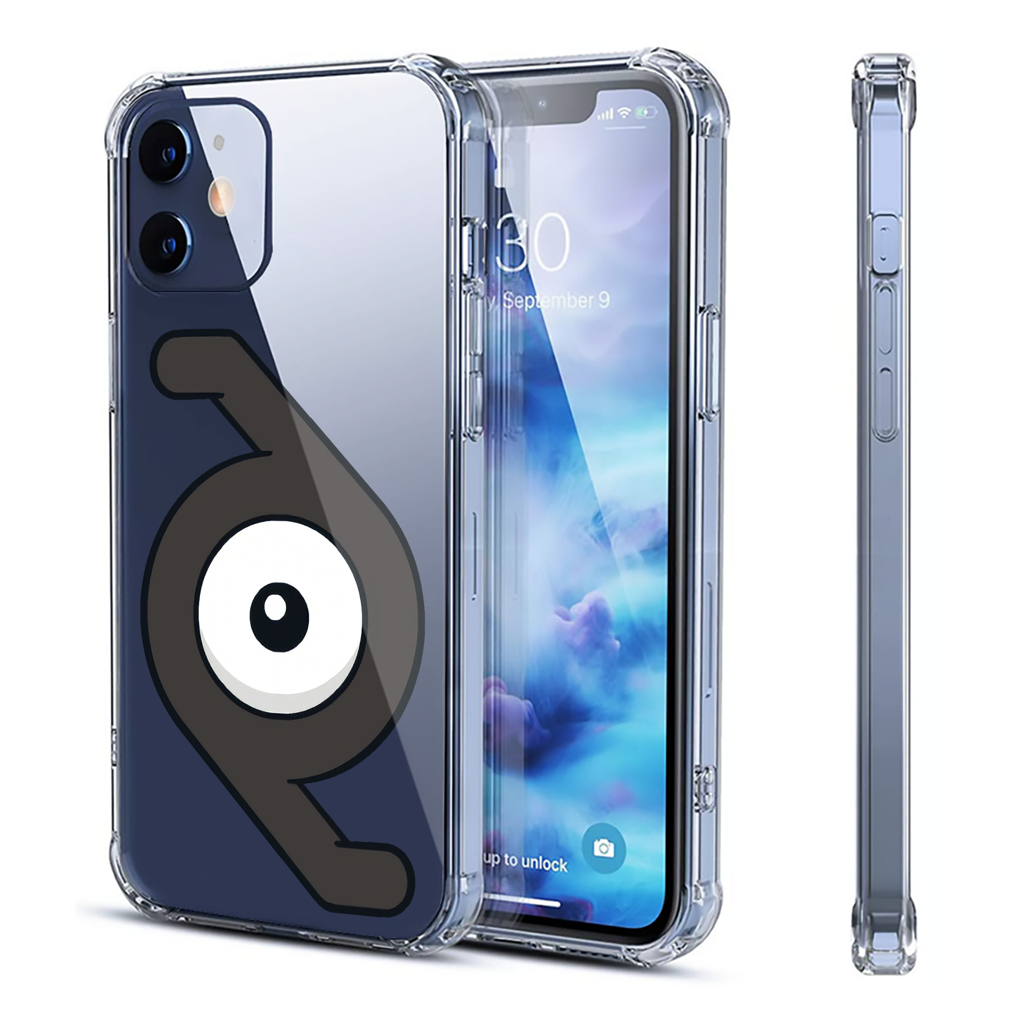 （画像用） ポケットモンスター Pokémon 【iPhone 12シリーズ対応】透明スマホケース（クリアソフトケース）